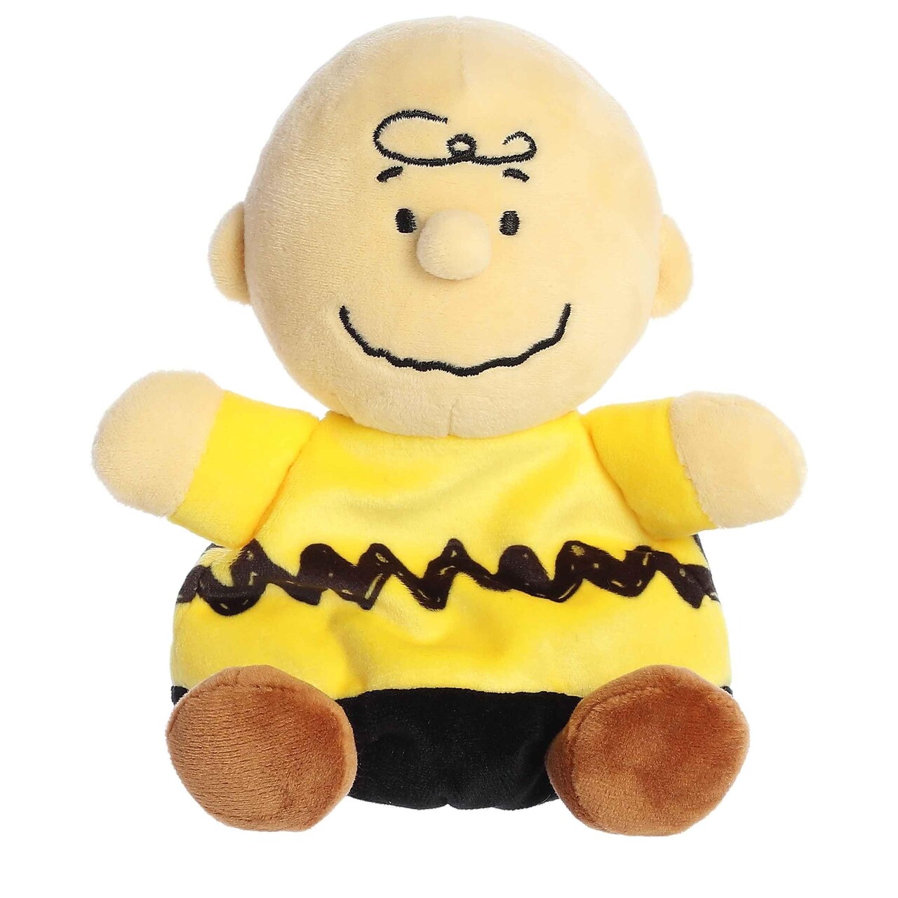 Aurora® Timeless Peanuts® Palm Pals™ Charlie Brown Stuffed Animal - Classic Characters - Lasting Memories - Multicolor 5 Inches